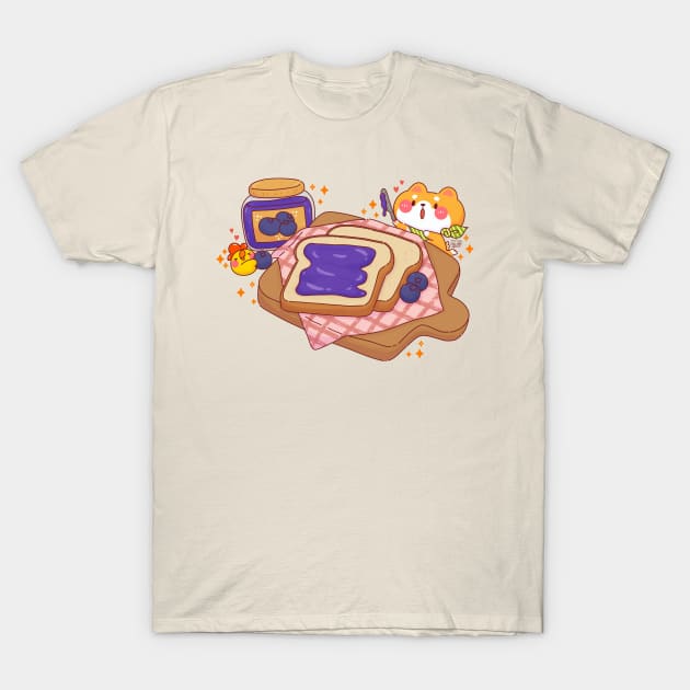 Shiba Blueberry Jam T-Shirt by Nas.ArtSpace